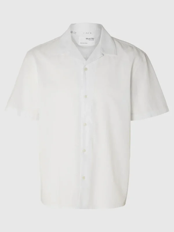 SELECTED KORTÄRMAD SKJORTA White New