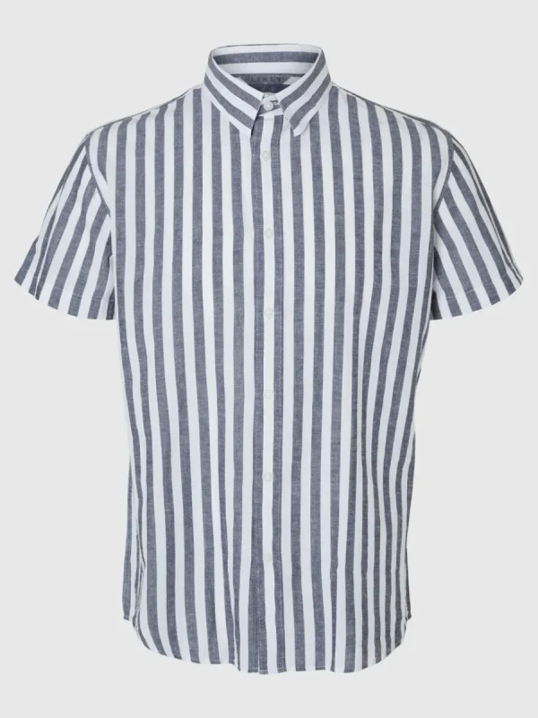 SELECTED KORTÄRMAD SKJORTA Blue Online