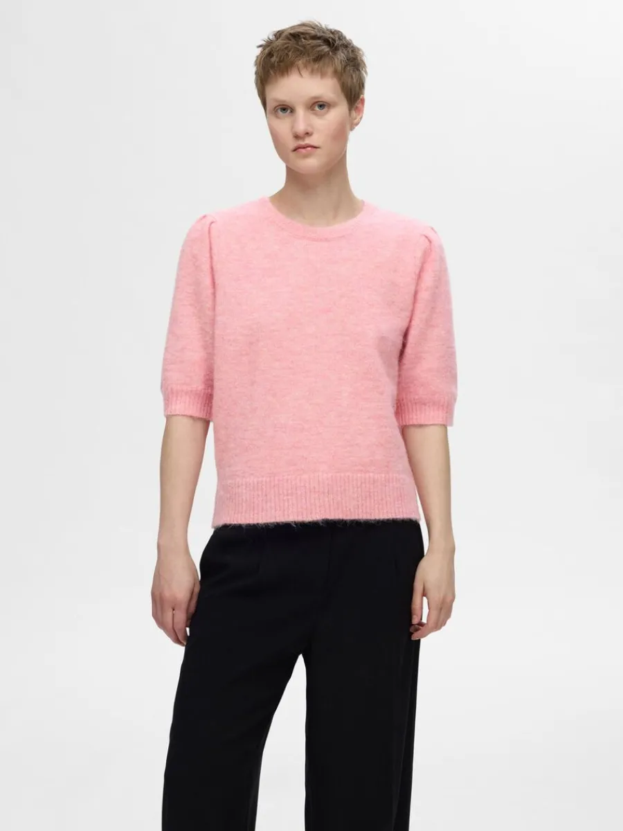 kortrmad_stickad_topp_0-2.webp SELECTED KORTÄRMAD STICKAD TOPP Pink Fashion