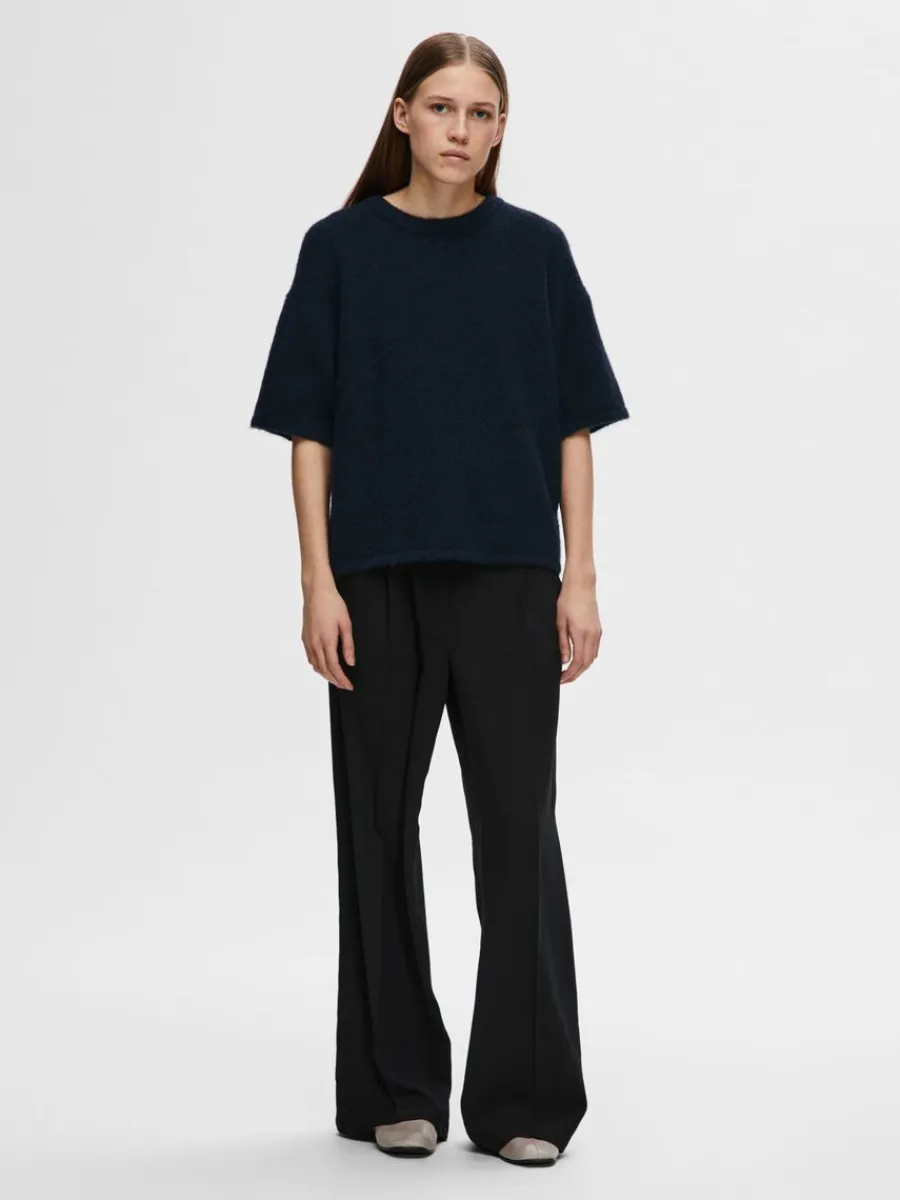 kortrmad_stickad_topp_1-7.webp SELECTED KORTÄRMAD STICKAD TOPP Blue Fashion