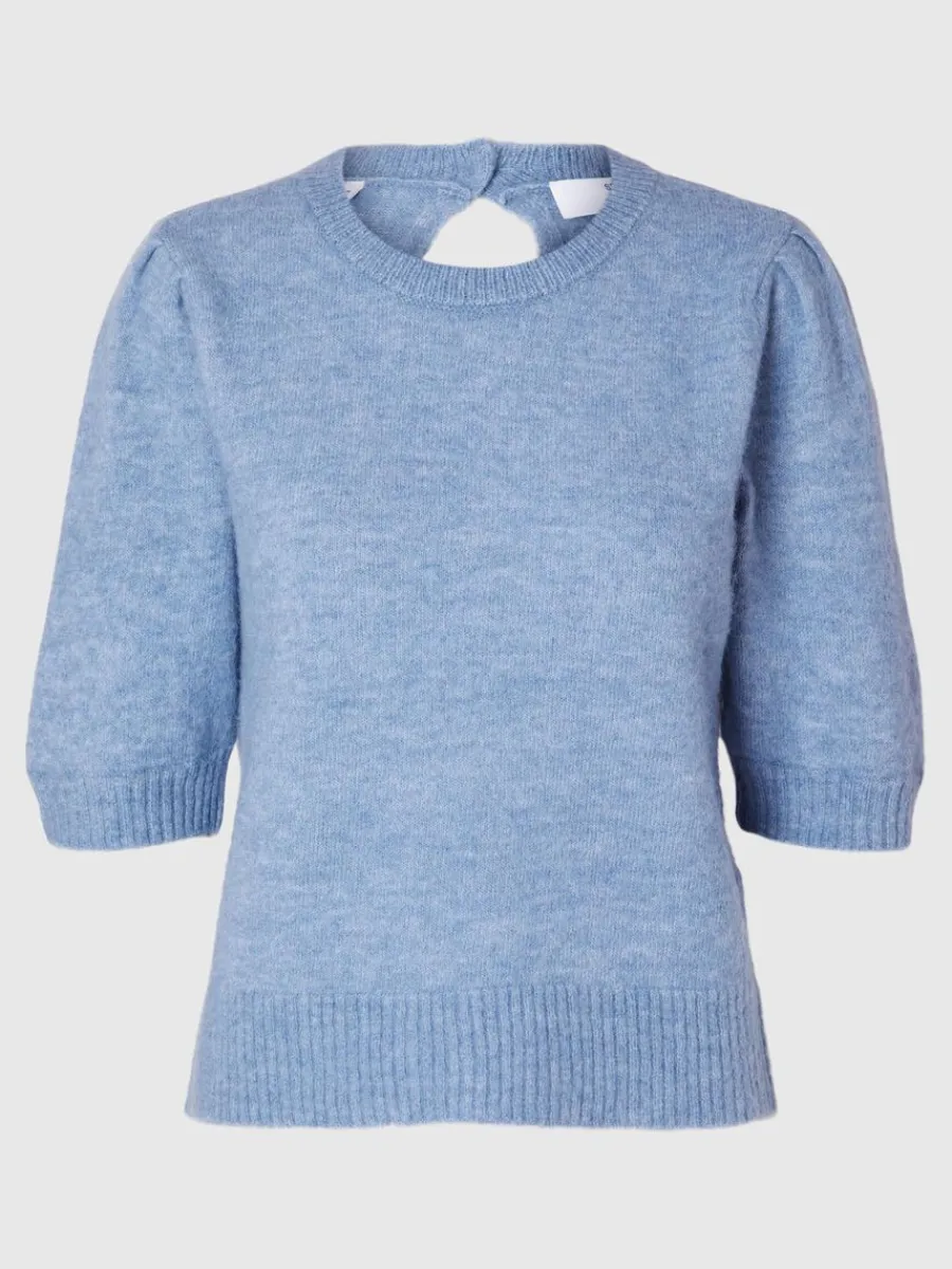 kortrmad_stickad_topp_5-1.webp SELECTED KORTÄRMAD STICKAD TOPP Blue Sale