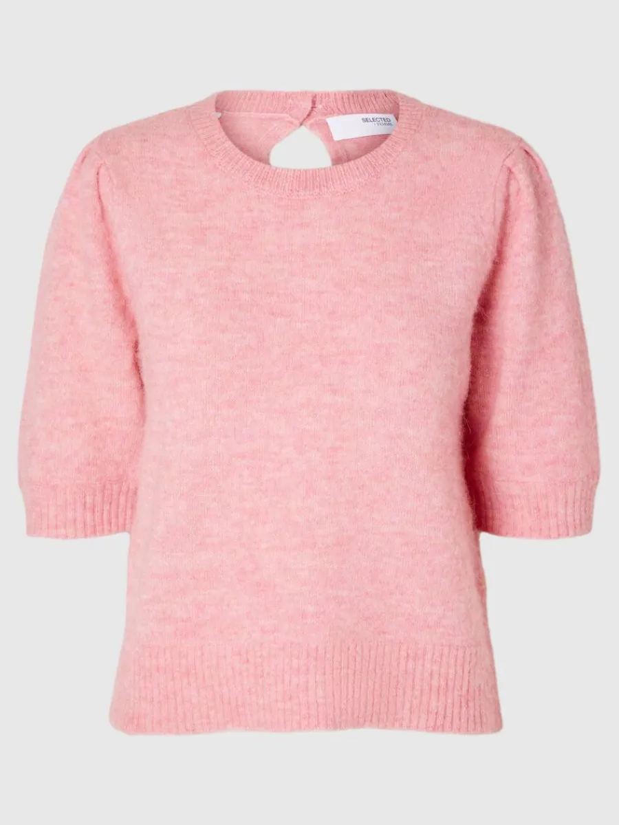 kortrmad_stickad_topp_5-2.webp SELECTED KORTÄRMAD STICKAD TOPP Pink Fashion