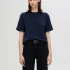 SELECTED KORTÄRMAD T-SHIRT Blue Outlet