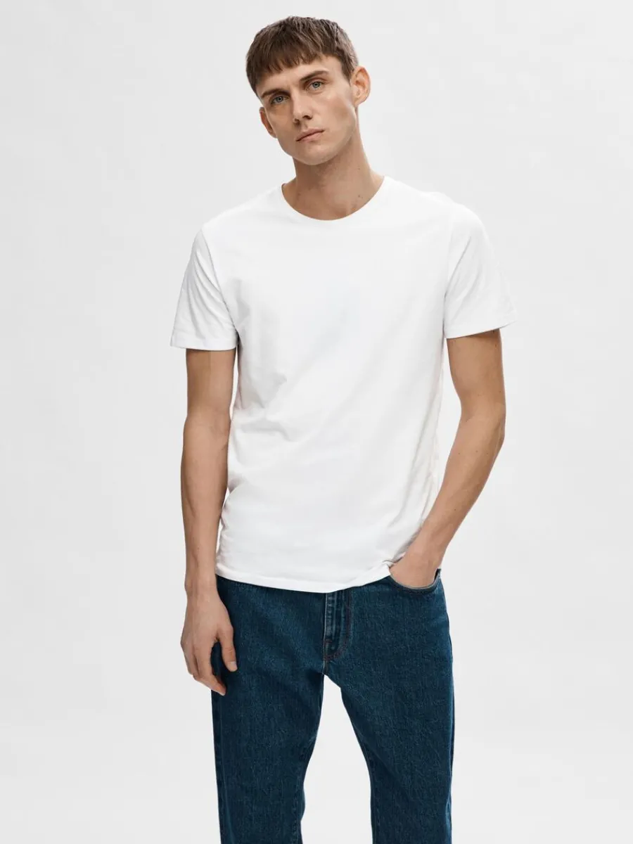 kortrmad_tshirt_0-4.webp SELECTED KORTÄRMAD T-SHIRT White Store