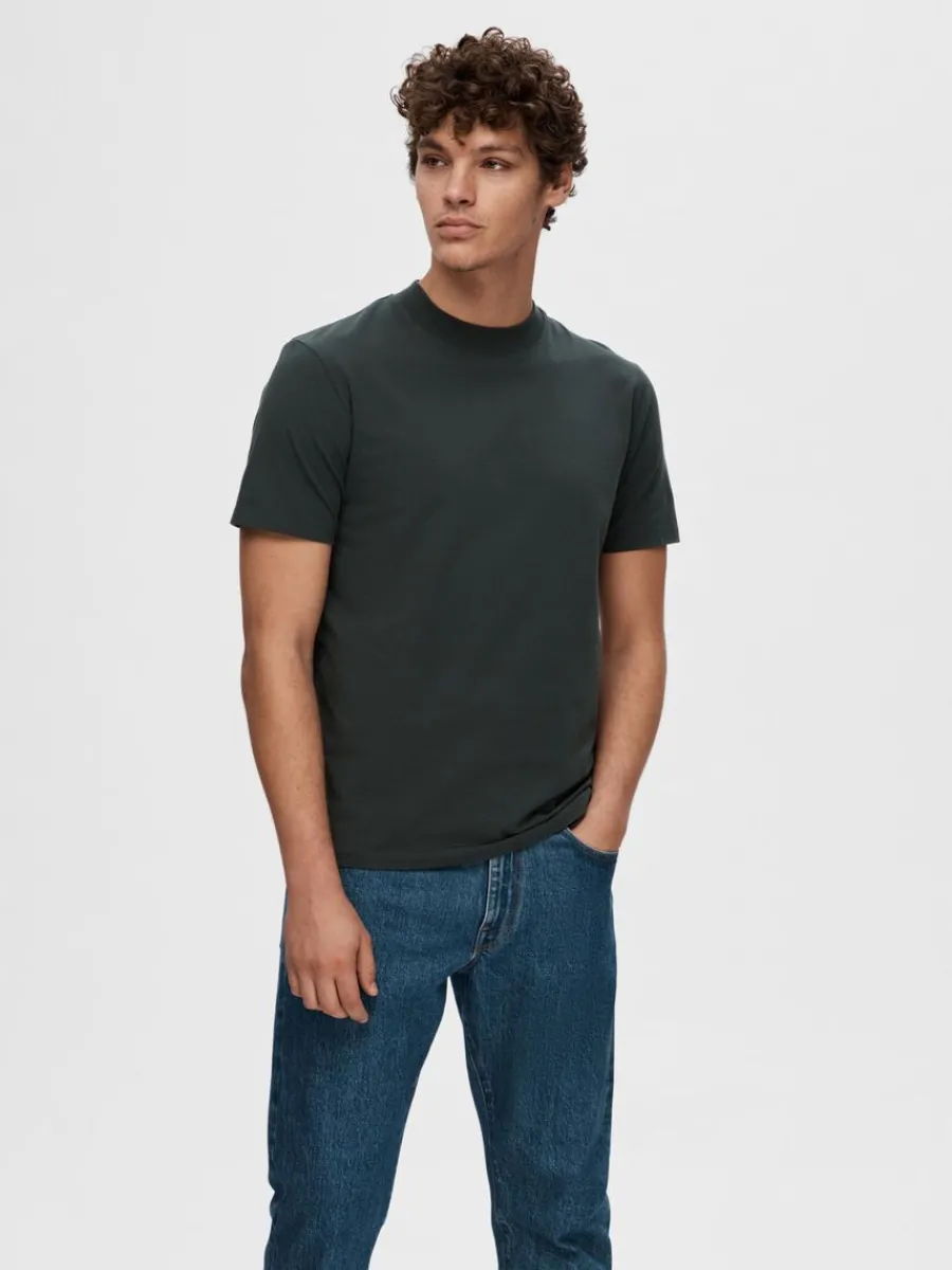 kortrmad_tshirt_0-7.webp SELECTED KORTÄRMAD T-SHIRT Grey Cheap