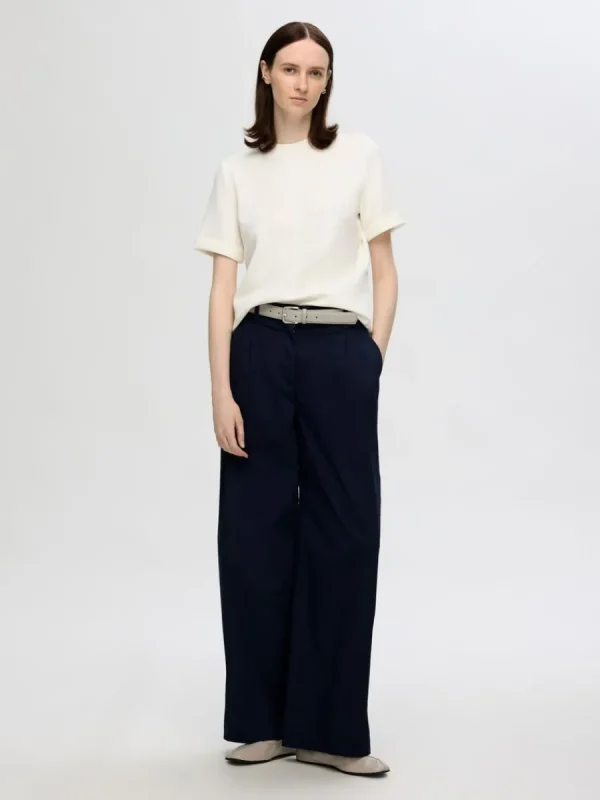SELECTED KORTÄRMAD T-SHIRT White Online