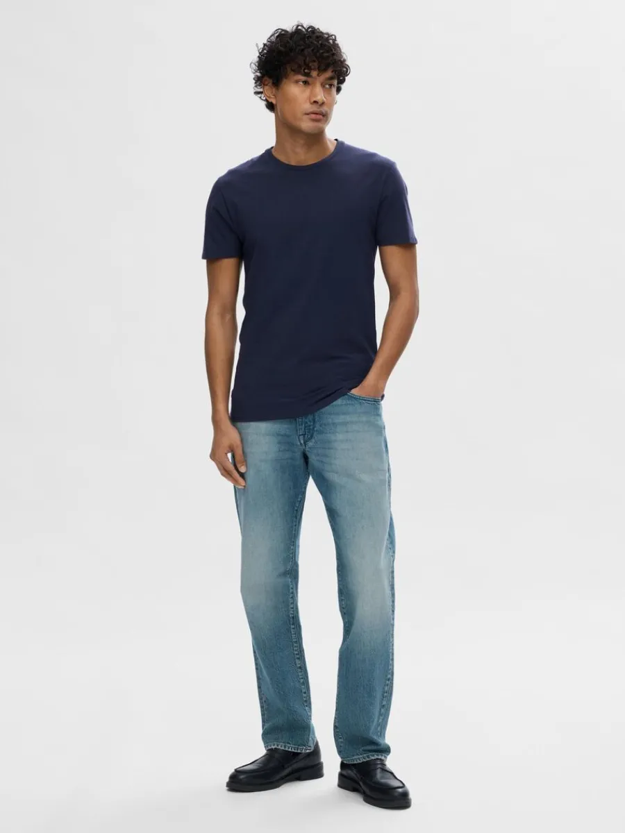kortrmad_tshirt_1-9.webp SELECTED KORTÄRMAD T-SHIRT Blue Outlet