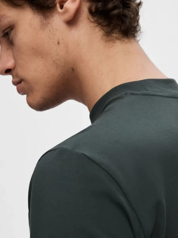 SELECTED KORTÄRMAD T-SHIRT Grey Cheap