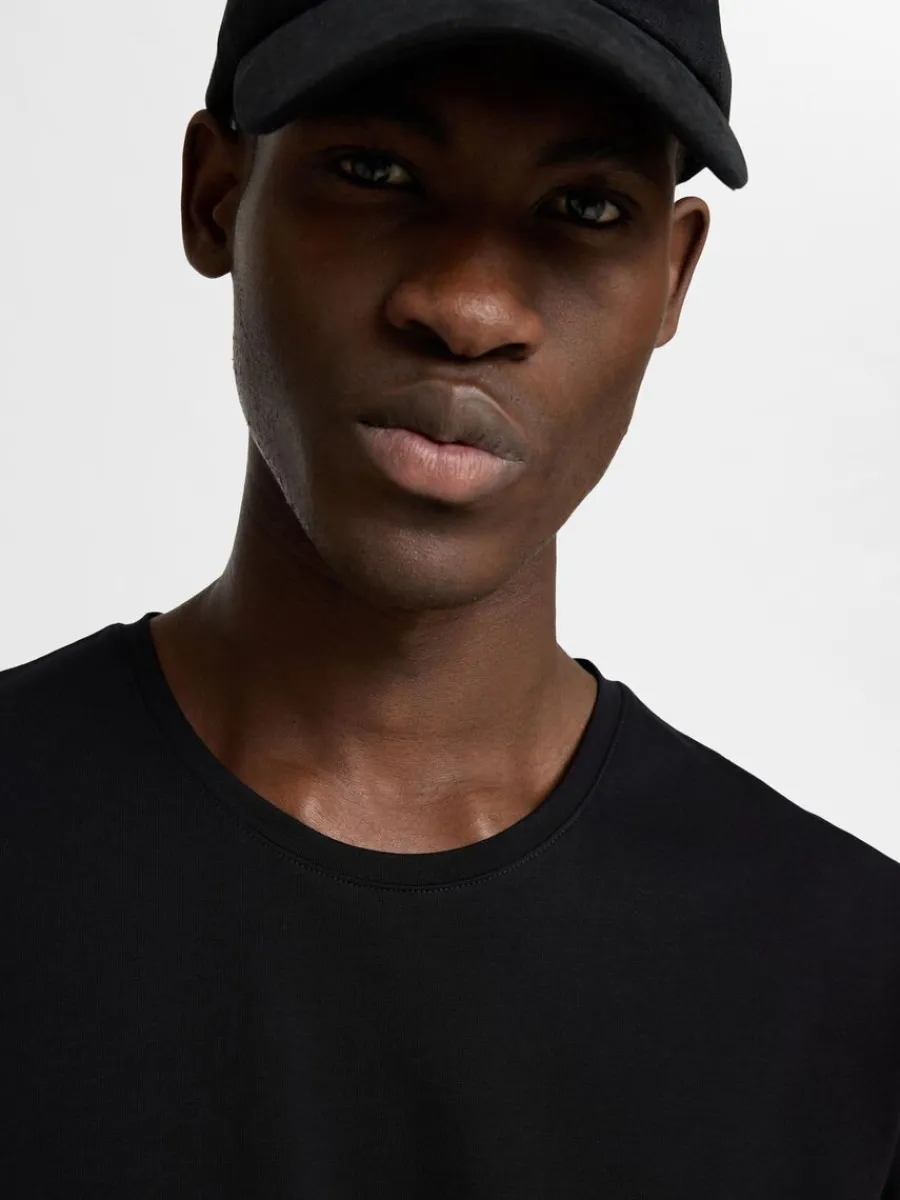 kortrmad_tshirt_3-8.webp SELECTED KORTÄRMAD T-SHIRT Black New