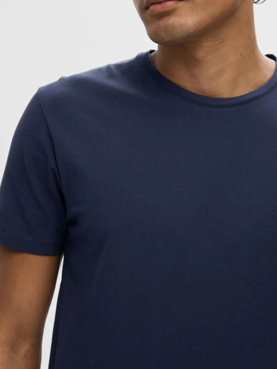 kortrmad_tshirt_3-9.webp SELECTED KORTÄRMAD T-SHIRT Blue Outlet