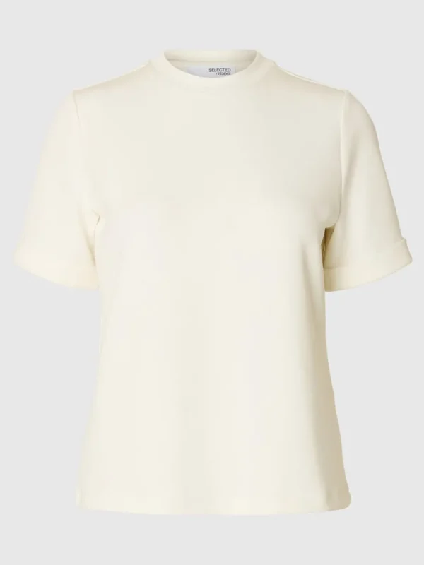 SELECTED KORTÄRMAD T-SHIRT White Online