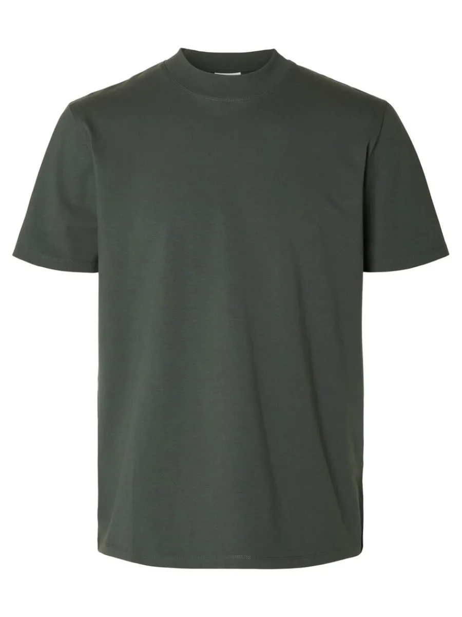 kortrmad_tshirt_5-7.webp SELECTED KORTÄRMAD T-SHIRT Grey Cheap