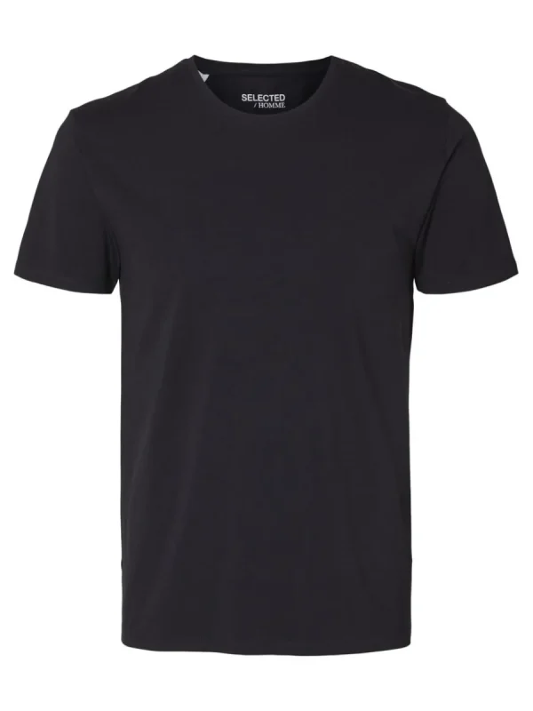 SELECTED KORTÄRMAD T-SHIRT Black New