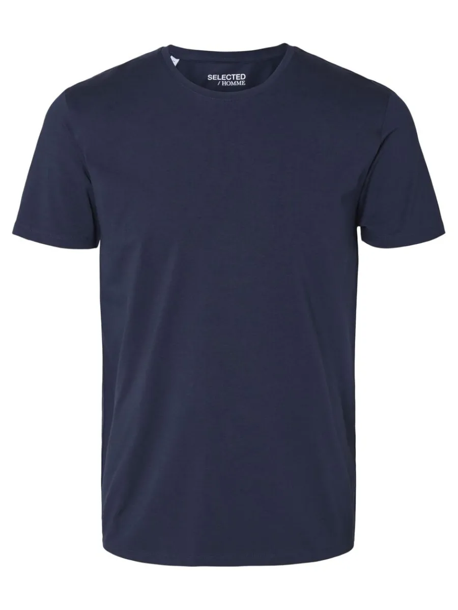 kortrmad_tshirt_5-9.webp SELECTED KORTÄRMAD T-SHIRT Blue Outlet