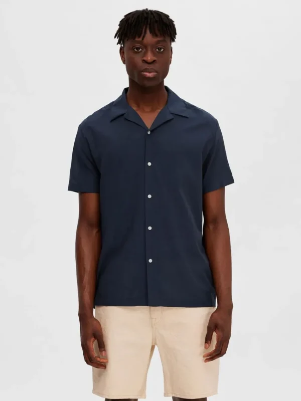 SELECTED KUBAKRAGE SKJORTA Blue New