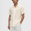 SELECTED KUBAKRAGE SKJORTA Beige Sale