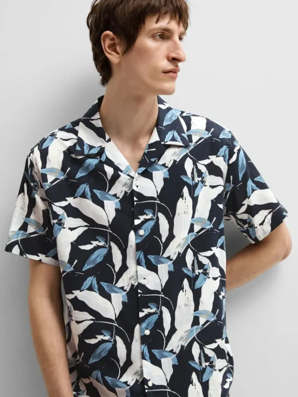 SELECTED KUBAKRAGE SKJORTA Blue Fashion