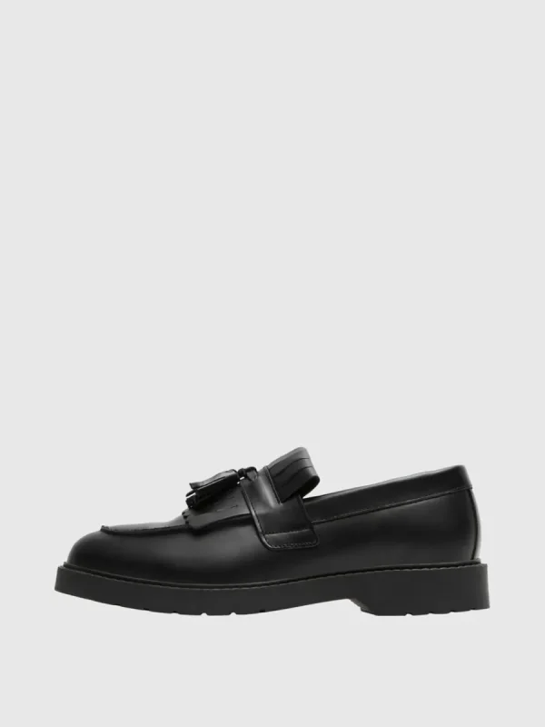SELECTED LÄDER KILTIE LOAFERS Black Cheap