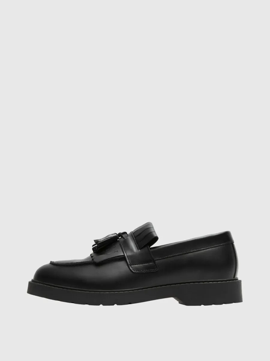 lder_kiltie_loafers_0.webp SELECTED LÄDER KILTIE LOAFERS Black Cheap