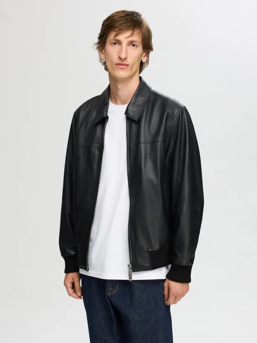lderjacka_3.webp SELECTED 100% LÄDERJACKA Black Discount