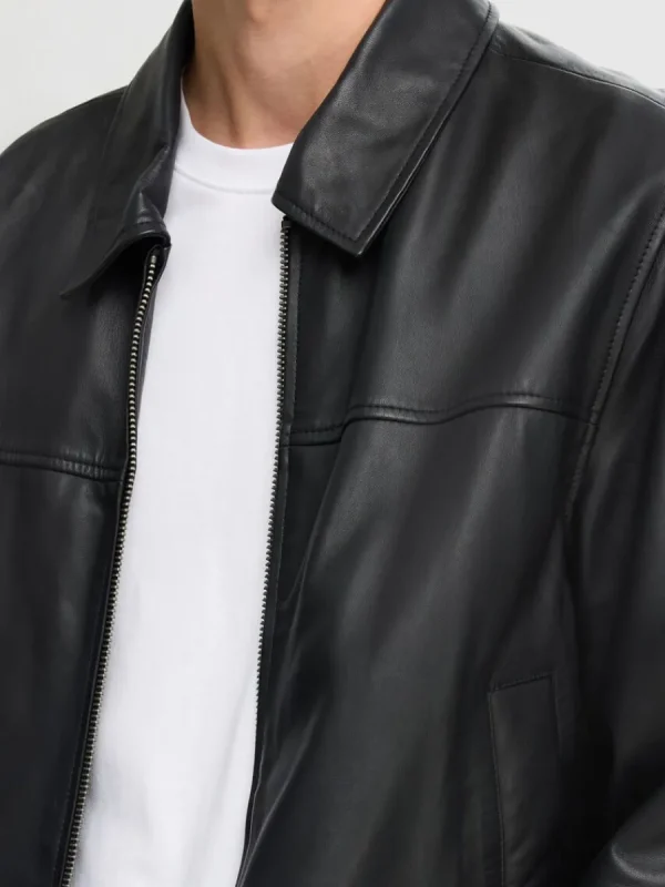 SELECTED 100% LÄDERJACKA Black Discount