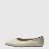 SELECTED LÄDERSYDD BALLERINASKOR Beige Fashion