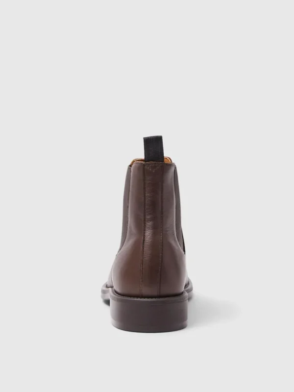 SELECTED LÄDERSYDD CHELSEA-STÖVLAR Brown Cheap