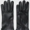 SELECTED LÄDERSYDD HANDSKAR Black Clearance