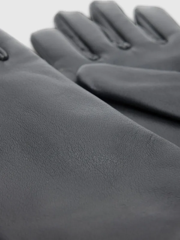 SELECTED LÄDERSYDD HANDSKAR Black Clearance