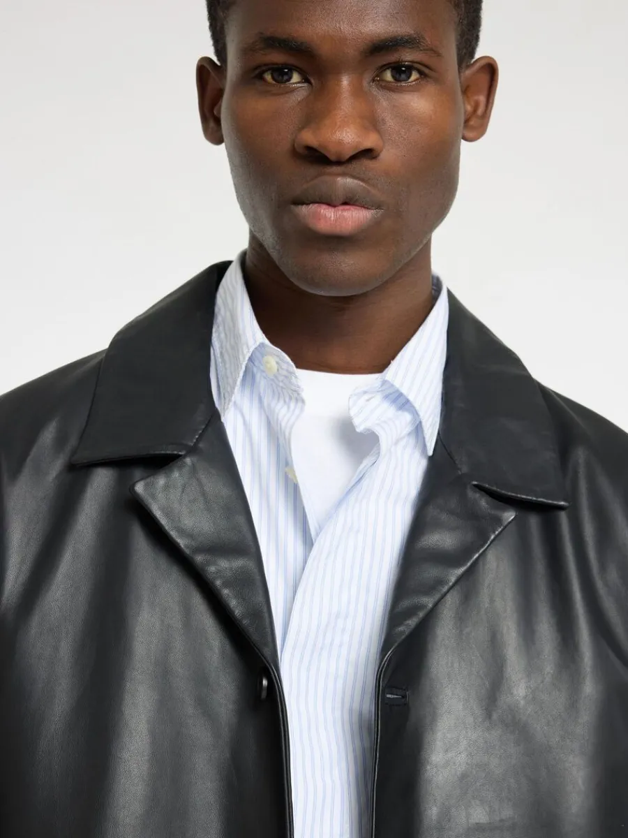 ldersydd_kavaj_2.webp SELECTED LÄDERSYDD KAVAJ Black Clearance