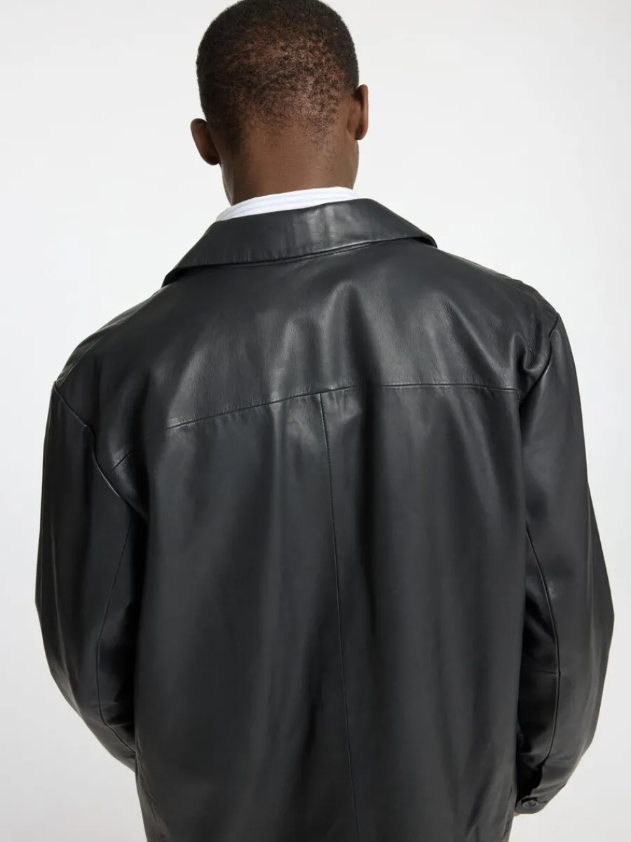 ldersydd_kavaj_4.webp SELECTED LÄDERSYDD KAVAJ Black Clearance