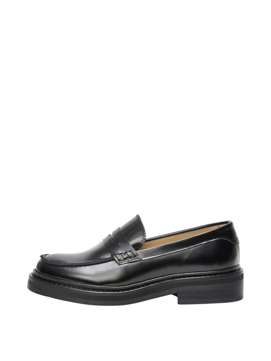 ldersydd_loafers_0.webp SELECTED LÄDERSYDD LOAFERS Black New