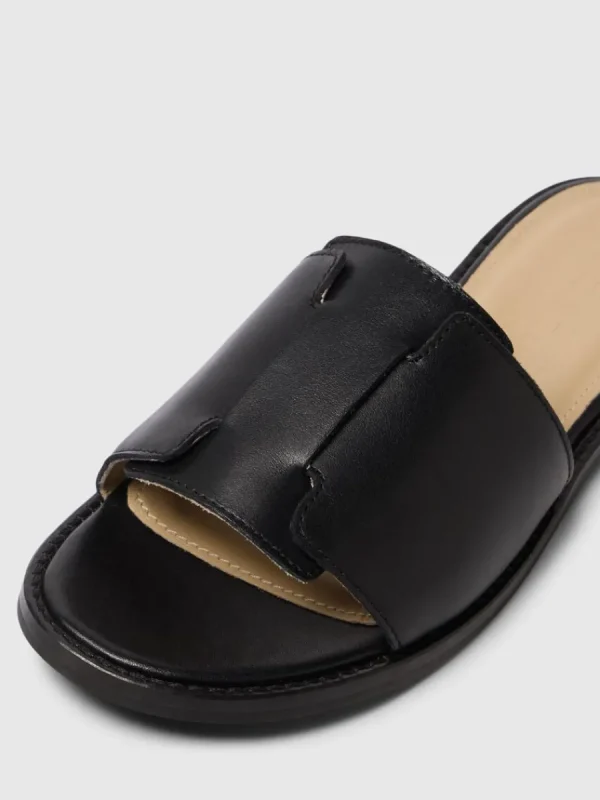 SELECTED LÄDERSYDD SANDALER Black Store