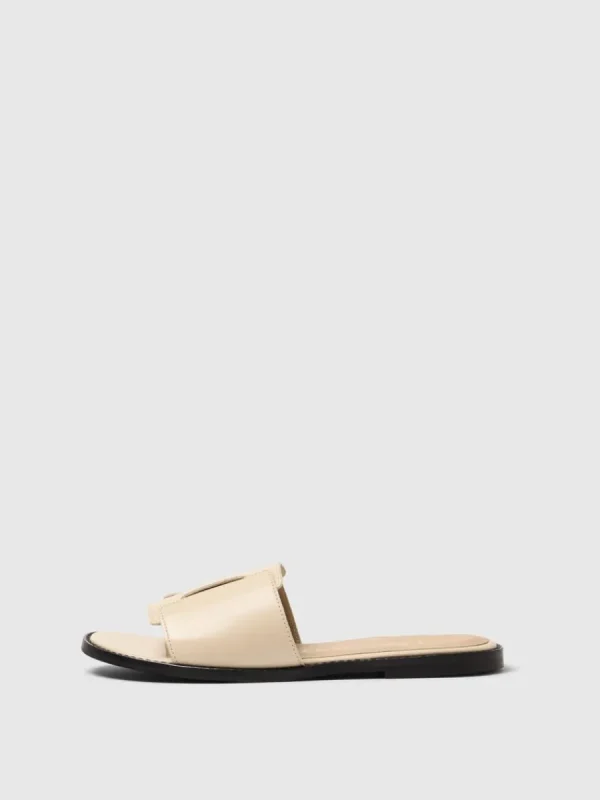 SELECTED LÄDERSYDD SANDALER Beige Cheap