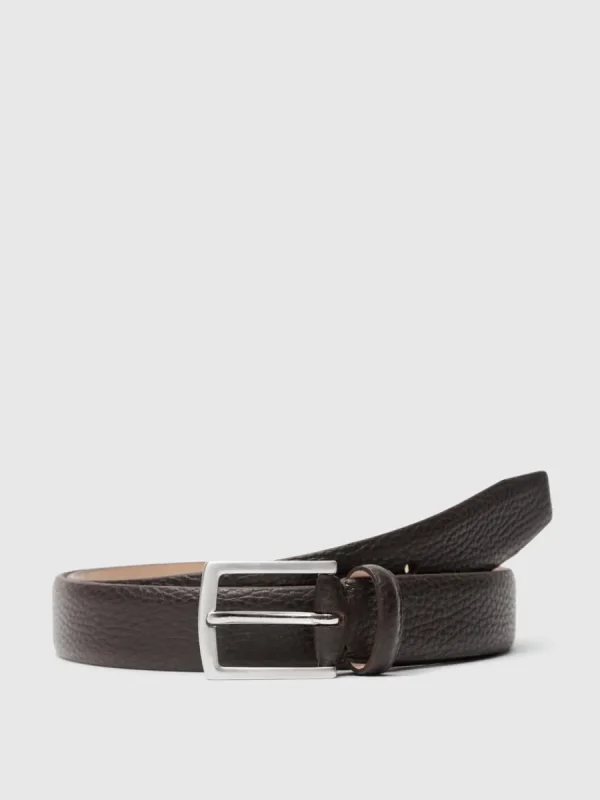 SELECTED LÄDERSYDD SKÄRP Brown Store