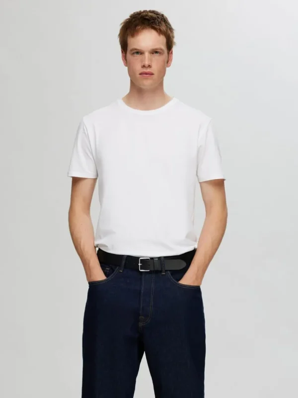 SELECTED LÄDERSYDD SKÄRP Black Fashion