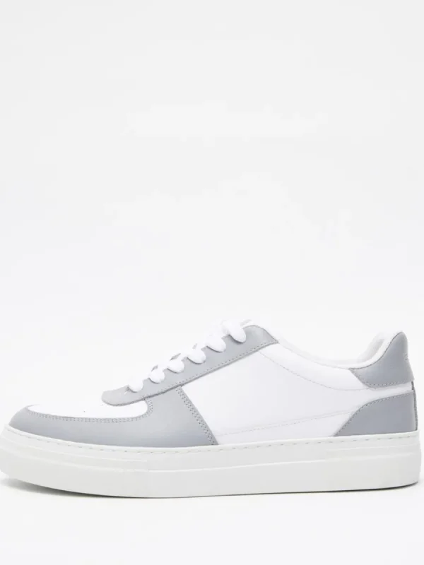 SELECTED LÄDERSYDD SNEAKERS Grey Fashion