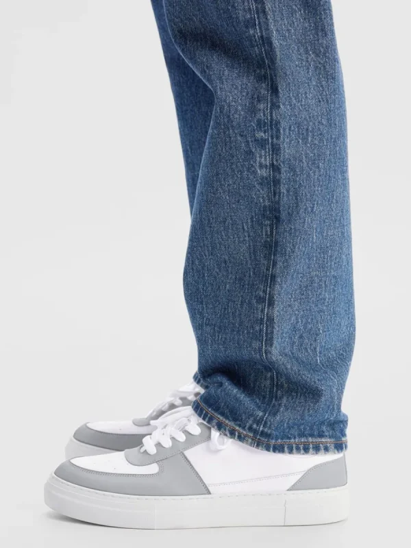 SELECTED LÄDERSYDD SNEAKERS Grey Fashion