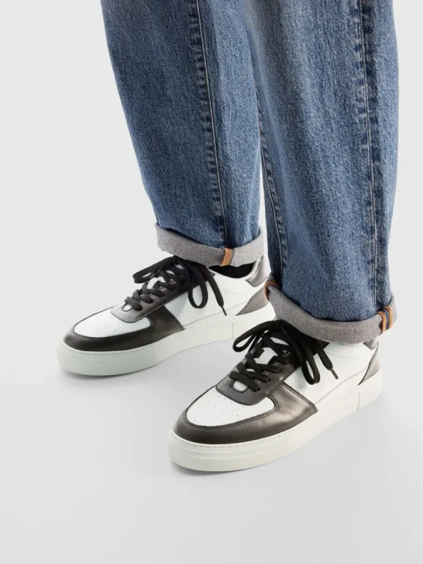 SELECTED LÄDERSYDD SNEAKERS Black Hot