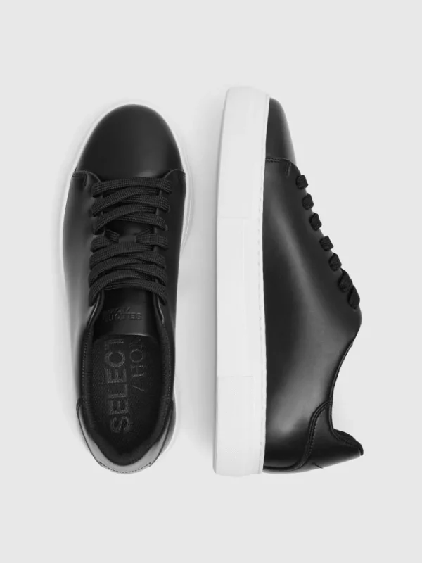 SELECTED LÄDERSYDD SNEAKERS Black Outlet