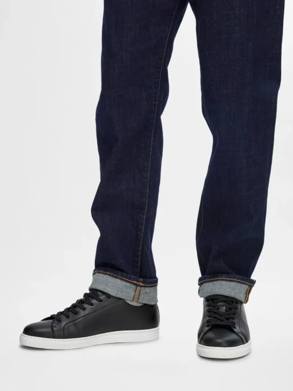 SELECTED LÄDERSYDD SNEAKERS Black Hot