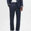 SELECTED 100% LINNE KOSTYMBYXOR Blue Shop
