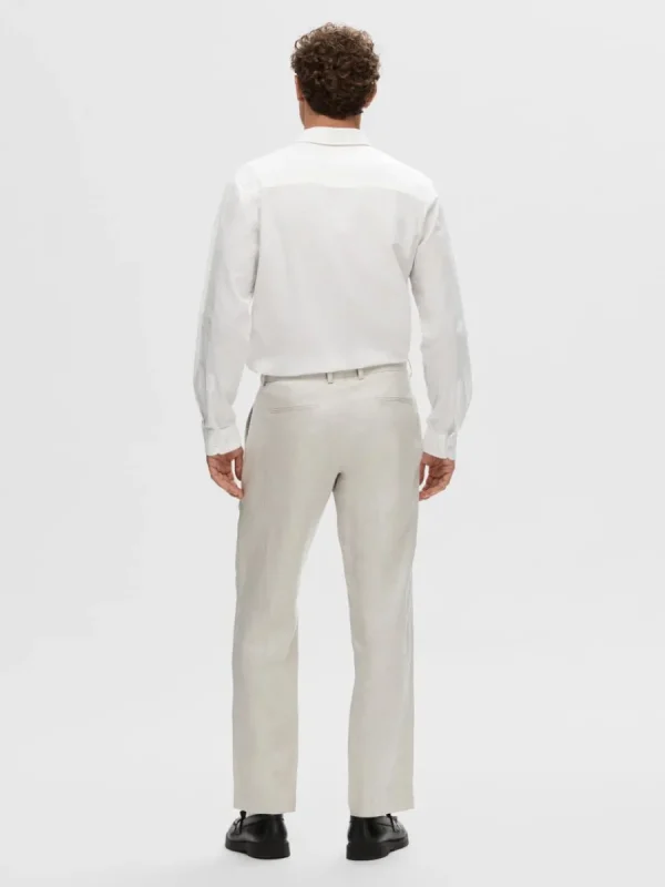 SELECTED 100% LINNE KOSTYMBYXOR Beige Store