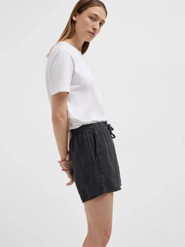 SELECTED LINNESYDDA SHORTS Black Fashion