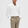 SELECTED 100% LINNETYG SKJORTA White Clearance