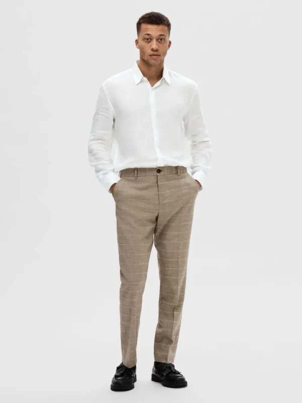 SELECTED 100% LINNETYG SKJORTA White Clearance