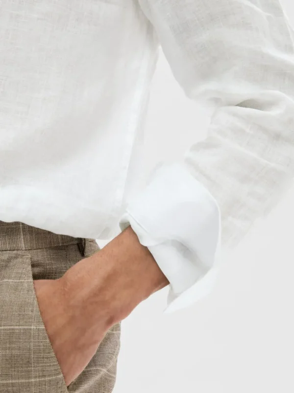 SELECTED 100% LINNETYG SKJORTA White Clearance