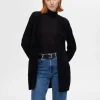 SELECTED LÅNG OMLOTTKOFTA Black Flash Sale