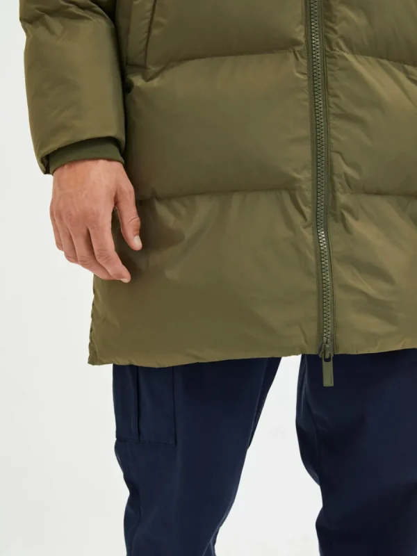 SELECTED LÅNG PUFFERJACKA Green Outlet
