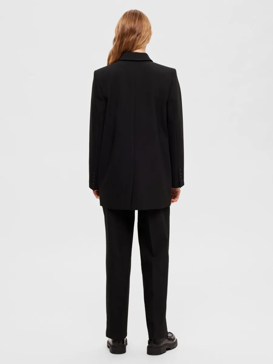 lng_relaxed_fit_enkelknpp_4.webp SELECTED LÅNG RELAXED FIT ENKELKNÄPPT KAVAJ Black Sale